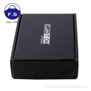 Printing black matte eco friendly mailer shipping box